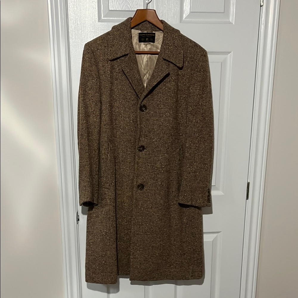 Pierre Cardin Brown Tweed Coat